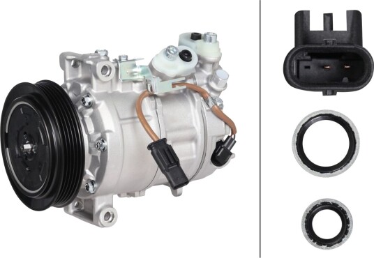 HELLA 8FK 366 202-391 AC-kompressor HELLA 8FK 366 202-391 AC-kompressor