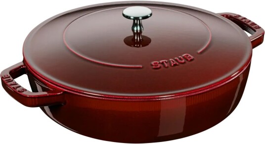 Staub Chistera traktørpanne støpejern Ø24 cm Grenadinerød