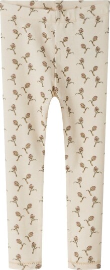 Lil" Atelier Leggings NmfGayo Slim Turteldue/Artisjokk Lil Atelier 7 år (122) Leggings Beige