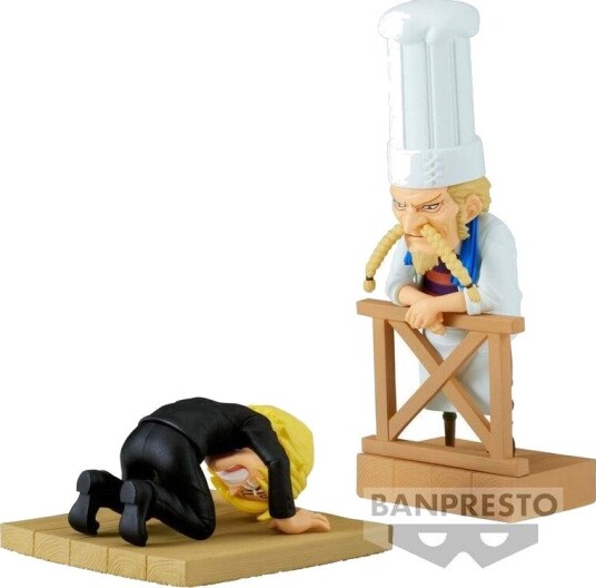 One Piece WCF Sanji og Zeff Figurer 8 cm