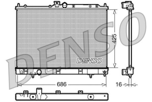 Radiator DENSO DRM45031