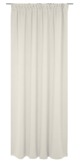 Erwin M. Lystett gardin Opal; 132x245 cm (BxH); Kremhvit