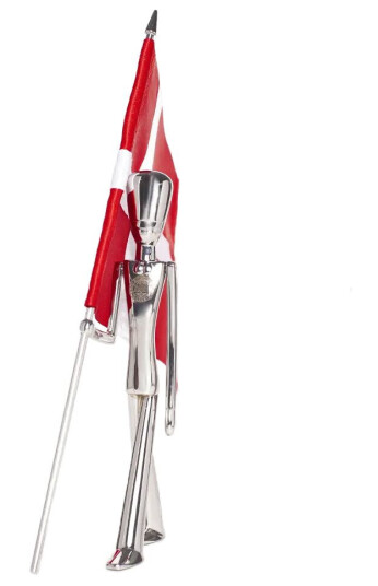 Kay Bojesen Royal Guard x DBU figurin 18 cm Polished steel