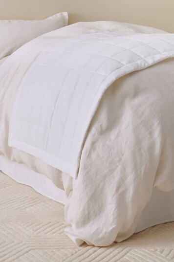 Jotex LINDEN hotellsengeteppe 60 cm Hvit 1592151-03-160 1592151-03-120