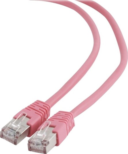 Gembird - Koblingskabel - Rj-45 (Hann) Til Rj-45 (Hann) - Ftp - Cat 6 - Formstøpt - Rosa