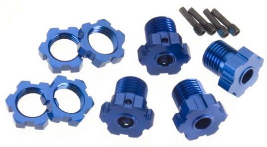 Traxxas 5353X 17mm Splined Wheel Nuts Anodized Blue 4 Traxxas 5353X 17mm Splined Wheel Nuts Anodized Blue 4