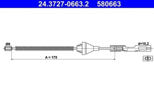 Bremsewire ATE 24.3727 0663.2