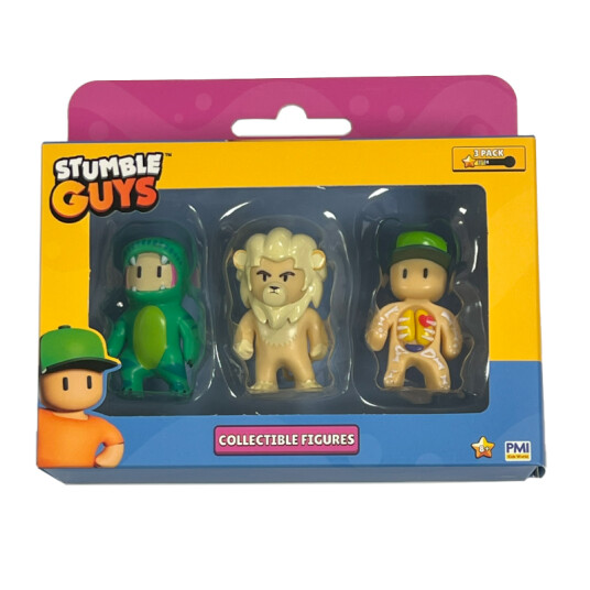 Stumble Guys Samlefigursett T Rex Guy Kiara og Inside Out