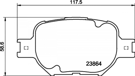 Bremseklosser HELLA 8DB 355 010 201