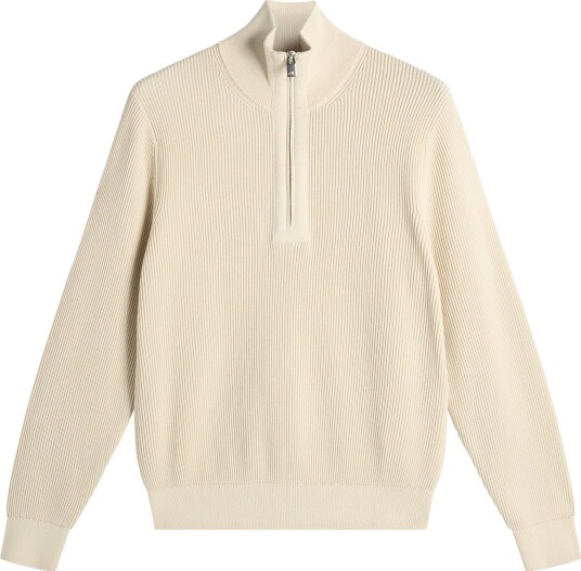 J. Lindeberg Alex Half Zip Knitted Sweater Beige XXL J. Lindeberg Alex Half Zip Knitted Sweater Beige XXL