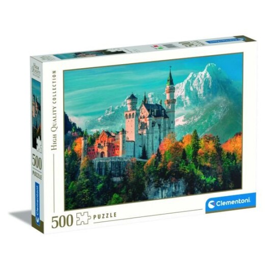 Clementoni 35146 Puslespill 500 Brikker Neuschwanstein Slott