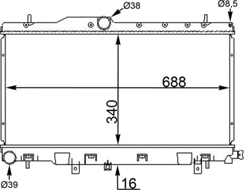 MAHLE CR 1563 000S Radiator motorkjøling