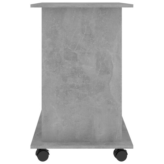 vidaXL Databord betonggrå 80x50x75 cm sponplate