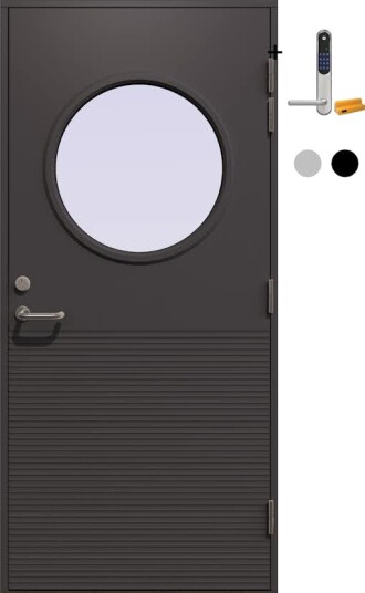 Ytterdør Gilje Atlas med Yale Doorman Classic Home