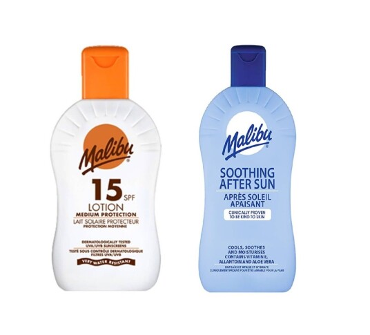 Malibu Lotion SPF 20 200 ml + Malibu Soothing After Sun Lotion 400 ml