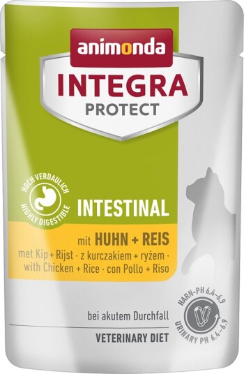 Animonda Integra Våtfôr Adult Protect Intestinal & Ris Kylling 48 X 85 G