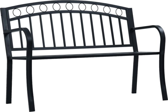 Hagebenk 125 cm stål i sort Hagebenk 125 cm stål i sort