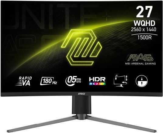 MSI MAG 27CQ6PF Buet 27" PC-skjerm 2560x1440 180Hz - Svart MSI MAG 27CQ6PF Buet 27" PC-skjerm 2560x1440 180Hz - Svart