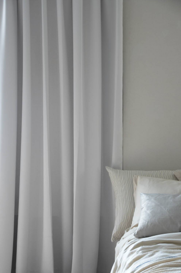Mimou Lystett Hotellgardin Dobbel Bredde 290x270 cm Pearl White