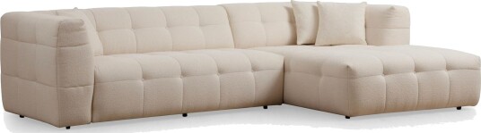 Octavian Sofa med Sjeselong 5 seter   Beige