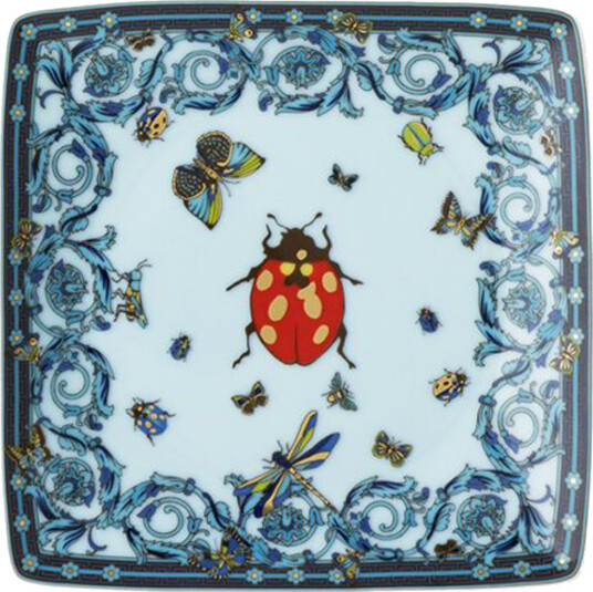 Le Jardin fat 12x12 cm blå