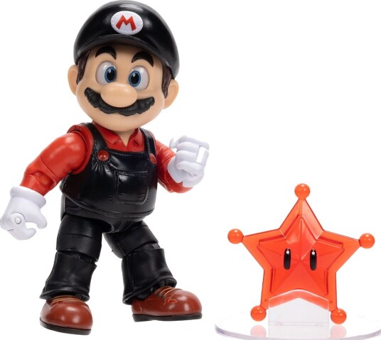 Super Mario Lekefigur - 13 cm - Super Mario Galaxy Film - F - Super Mario - OneSize - Lekefigur Rød Svart