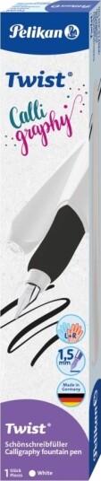 Pelikan 824590, Hvit, Patronpåfyllingssystem, Blå, Rustfritt Stål, Ambidextrous, Tyskland