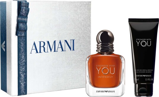 Giorgio Armani Stronger With You Intensely Gavesett 50ml Parfyme og 75ml Dushgel