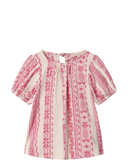 Fliink Addie Ss Blouse Pink 104