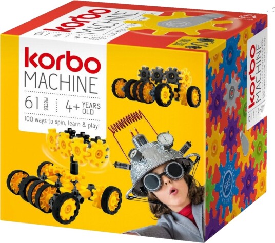 Korbo Maskinbyggesett 4+ 61 Deler