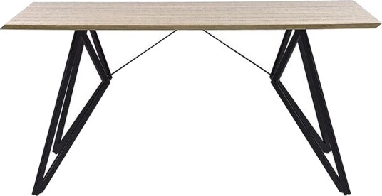 Buscot Spisebord 160 cm - Lyst Tre/Svart