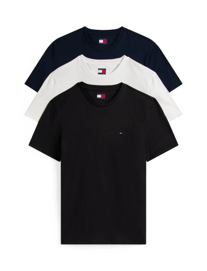 Tommy Jeans Tjm Xslim 3 Pack Tee Ext - Multi/patterned - L