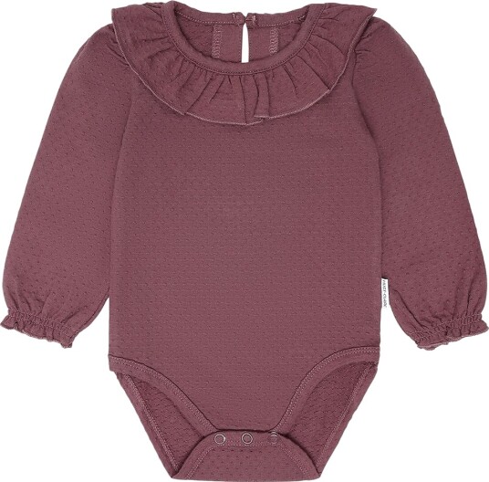 Hust and Claire Body I/e HC Britt Plum Hust and Claire 2 år (92) Langermet Body Bordeaux Lilla