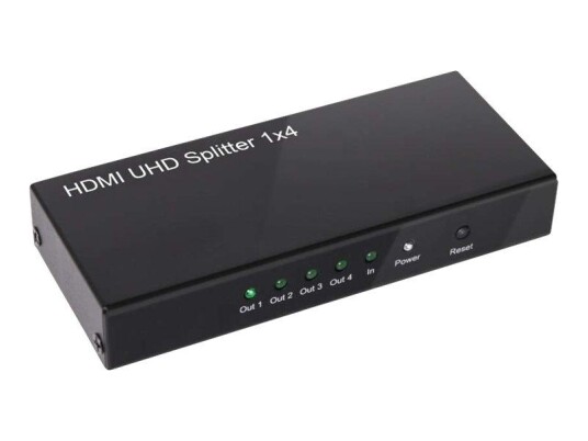 Club 3D CSV-1380 HDMI 2.0 Video- og Lydsplitter med 4 Porter