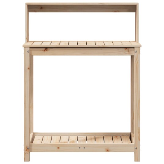 Pottebord med hyller 82,5x50x109,5 cm heltre furu Pottebord med hyller 82,5x50x109,5 cm heltre furu
