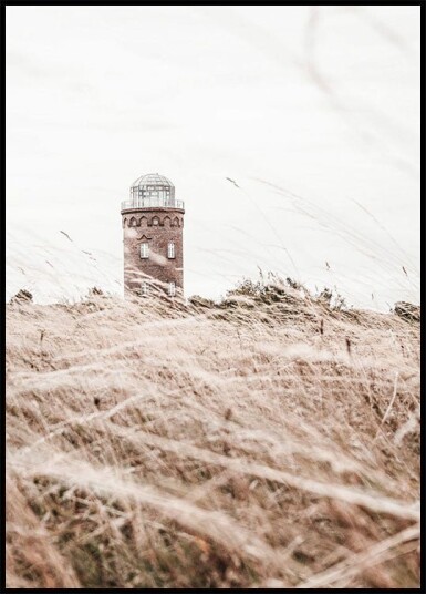 Lighthouse in the Field Plakat Plakat / 50x70cm
