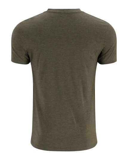 Simms Trout Outline T Shirt Dark Gunmetal Heather