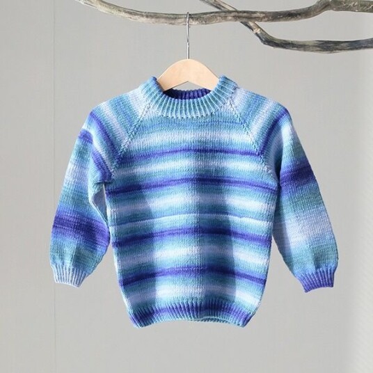 Bluum Strikkegenser Fargespill garnpakke i Soft Merino Ull