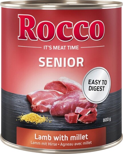 Rocco Våtfôr Senior & Hirse Lam 12 X 800 G