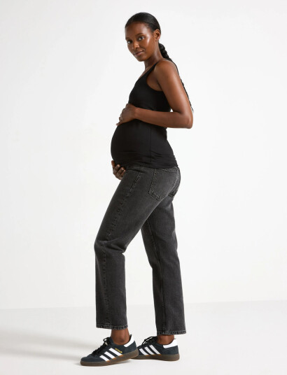 Lindex Trousers Denim Mom Nea Washed - Black - 42 Lindex Trousers Denim Mom Nea Washed - Black - 42