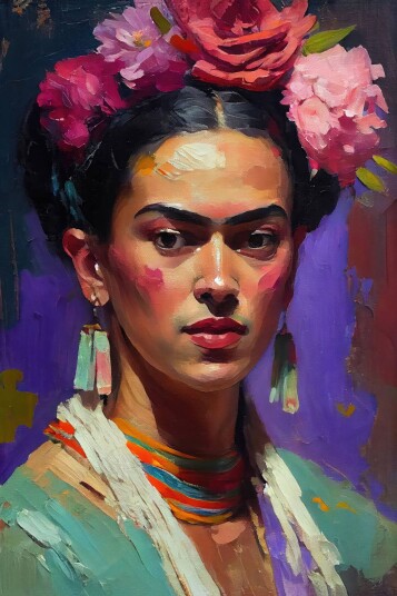 Plakat Frida Kahlo Portrett