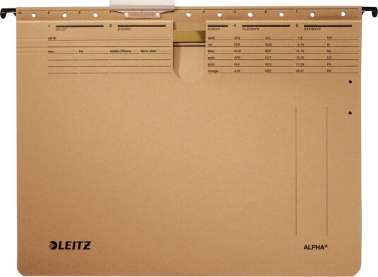 Leitz Alpha Hengeperm For A4 210 X 297 Mm Naturlig Brun