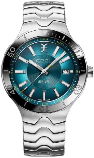 Ebel Herreklokke 1216671 Sport Wave Blå/Stål Ø41 mm