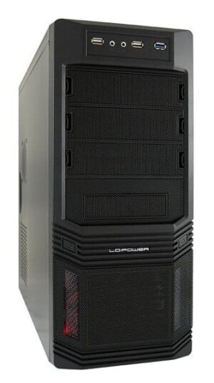 LC POWER Pro-Line PRO-925B - Miditårn - ATX 600 watt (ATX12V 2.31) - svart, maskesvart - USB/lyd LC POWER Pro-Line PRO-925B - Miditårn - ATX 600 watt (ATX12V 2.31) - svart, maskesvart - USB/lyd
