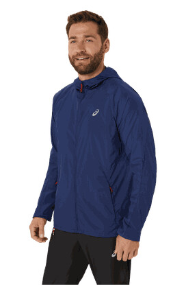 Asics Road Packable Jacket treningsjakke herre Blå S