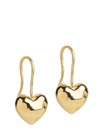 ENAMEL COPENHAGEN Earrings Poma Drop Heart Guld One Size