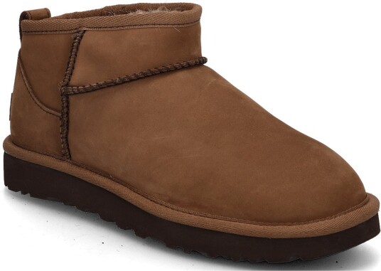 UGG W Classic Ultra Mini Nubuck DARK CHESTNUT 38