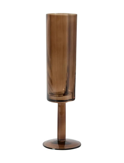 Muubs Champagne Glass Ripe Smoked Brown Brown ONE SIZE Muubs Champagne Glass Ripe Smoked Brown Brown ONE SIZE