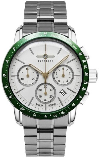 Zeppelin Herreklokke 8878MB4 New York Sølvfarget/Stål Ø42 mm