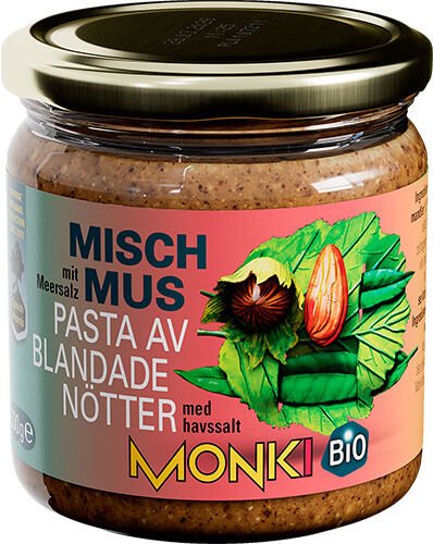 Monki Hasselnøtt/mandelsmør Almond Butter Øko Monki Hasselnøtt/mandelsmør Almond Butter Øko